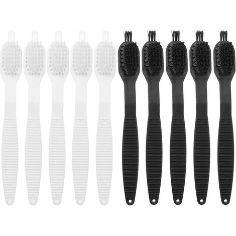 Set Mit 10 Reinigungsbürsten Für Küchengeräte, Kleines Reinigungswerkzeug – 18,5 X 2,5 X 0,5 Cm – Schwarz