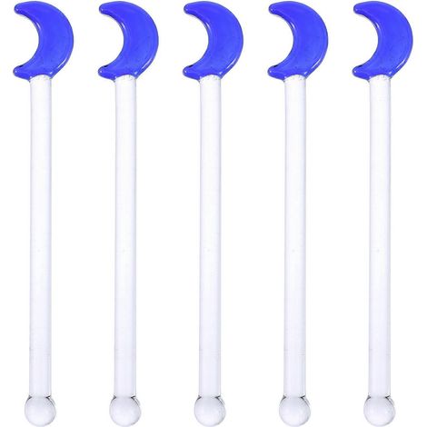 Set Mit 5 Mondförmigen Cocktailrührstäbchen Für Geburtstage, Hochzeiten Oder Partys. – 12,5 X 2 X 0,5 Cm