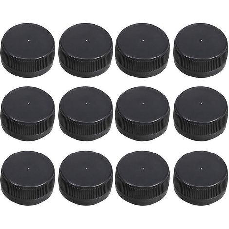 100 Farbige Flaschenverschlüsse Für Quellwasser (schwarz) – 3,00 X 3,00 X 1,70 Cm – Schwarz