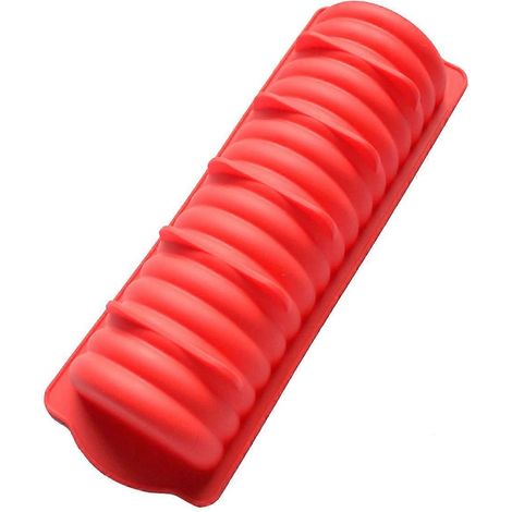 Gerippte Silikon-brotform In Raupenform, Hot-dog-form Für Selbstgemachte Desserts – 29,70 X 10,50 X 4,90 Cm