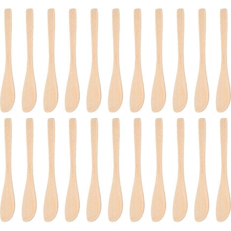 20 Käselöffel Aus Holz Für Wonton-ravioli, Butterlöffel, Küchenutensilien – 16,50 X 2,70 X 0,30 Cm