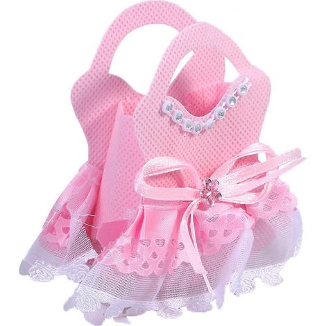 Set Mit 12 Luxuriösen Geschenktüten Für Süßigkeiten, Kekse Und Andere Leckereien (rosa) - Pink