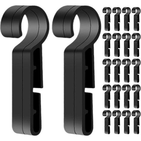 50 Stirnlampenhaken, Helmclips, Sicherheitsclips Für Schutzscheinwerfer, Bauhelmclips Für Arbeiter – 4,60 X 1,50 X 1,00 Cm – Schwarz
