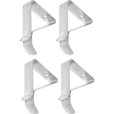 Set Mit 4 Klemmen Für Kaffee- Und Fleischthermometer, Mit Halterungen Für Temperaturfühler – 3,8 X 3,5 Cm – Silber