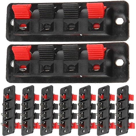 10er-pack Lautsprecherklemmen – 6,50 X 2,00 X 2,00 Cm – Schwarz