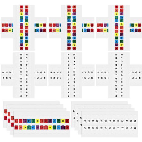 20 Bögen Mit Bunten Alphabet-registerkarten, Kleinen Klebe-registerkarten, Lesezeichen Für Notizblöcke, Alphabetischen Ablagehilfen, Bunten Registerkarten