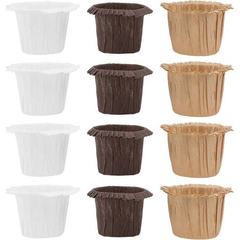 90 Hutförmige Muffinförmchen, Papier-cupcake-förmchen, Hutförmige Backförmchen (verschiedene Farben) – 5 X 4,5 Cm