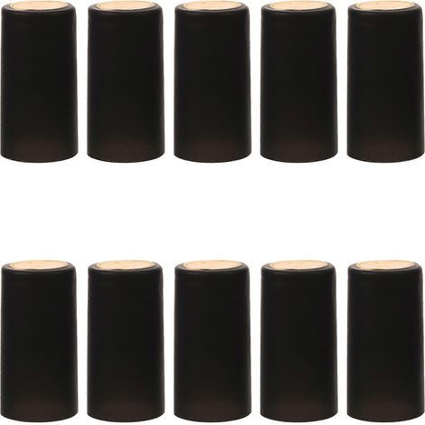 100 Schrumpfkapseln Für Weinflaschen – 6,00 X 2,80 X 2,80 Cm – Schwarz