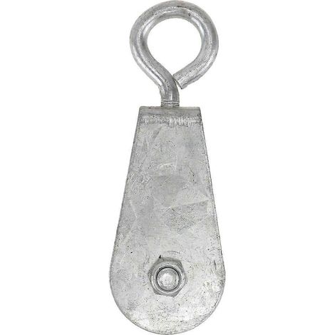 Heberolle, Stahlseilrolle, Leichtgängige Und Abnehmbare Seilrolle, Seilrollenrolle – 9 X 3,2 Cm – Silber