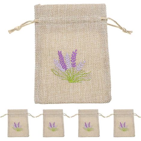 Set Mit 5 Aufbewahrungsbeuteln Für Trockenblumen, Leeren Lavendelsäckchen Und Zarten, Wiederbefüllbaren Parfümsäckchen. – 14,00 X 10,00 X 0,50 Cm