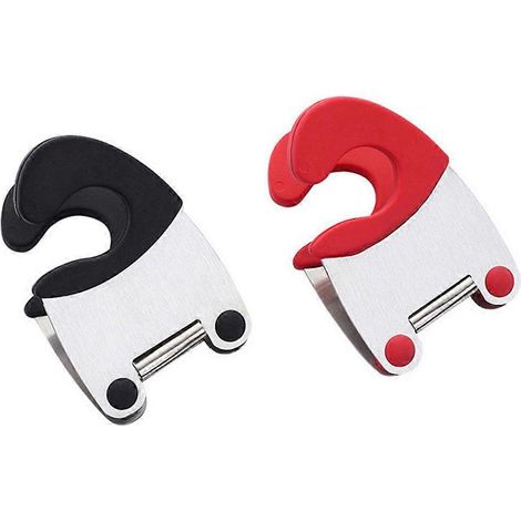 Löffelhalter Aus Edelstahl, Flexible Pfannenclips, Anti-verbrennungs-löffelablage, Pfannenaufsatz (farbe Zufällig) – 7,50 X 5,00 X 5,00 Cm