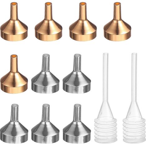 Set Mit 12 Kleinen Trichtern Und Minipipette Zum Befüllen Von Flaschen Und Behältern Mit Flüssigkeiten – 2,50 X 1,80 X 0,40 Cm