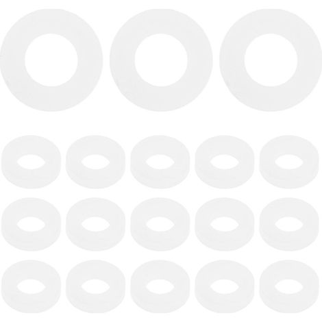 100 Trommelspannscheiben, Kunststoffscheiben, Musikinstrumentenzubehör – 1,20 X 1,20 X 0,30 Cm – Weiß