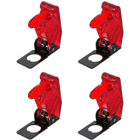 Set Mit 4 Schutzkappen Für Kippschalter – 4,60 X 2,70 X 1,80 Cm – Rot