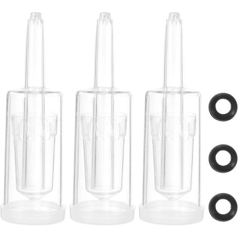 Set Mit 6 Handgefertigten Weingärröhrchen, 3-teilige Rückschlagventile (verschiedene Farben) – 12,00 X 4,00 X 4,00 Cm