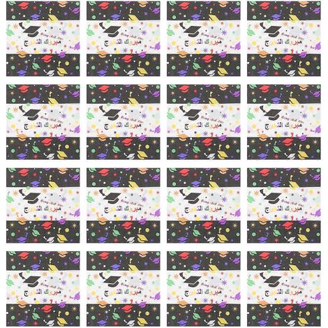 Set Mit 40 Bedruckten Servietten Mit Abschlussmotiven, Praktische Servietten Für Abschlussfeiern – 33 X 33 Cm