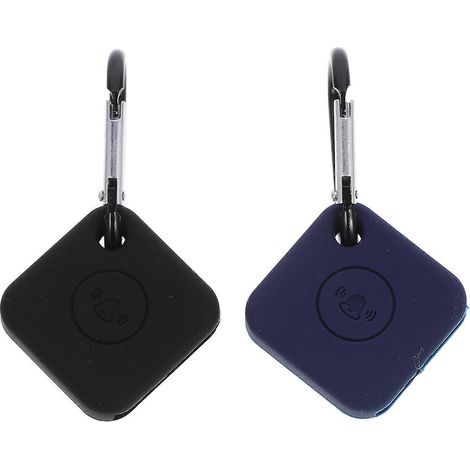 Set Mit 2 Kabellosen Silikon-smart-hüllen, Kompatibel Mit Tile Mate Pro – 3,8 X 3,8 Cm – Schwarz/blau