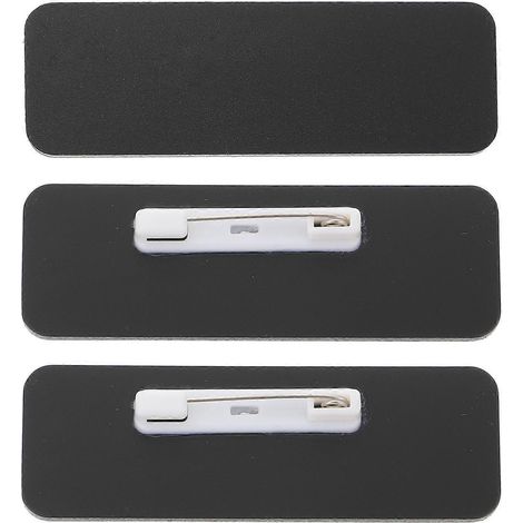 Set Mit 3 Selbstgestaltbaren Namensschildern Aus Kunststoff Für Schule Oder Büro (verschiedene Farben) – 7,8 X 2,7 X 1 Cm