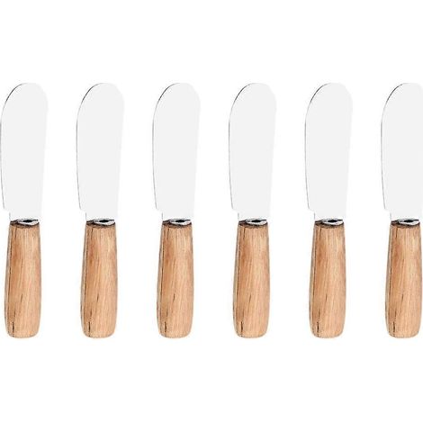 Set Mit 6 Butter- Und Marmeladenspateln Aus Edelstahl (verschiedene Farben) – 10,2 X 2 X 1 Cm