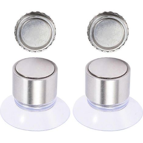 Set Mit 2 Kreativen Magnetischen Seifenschalen Zur Wandmontage Im Badezimmer – 3,1 X 1,9 Cm – Silber