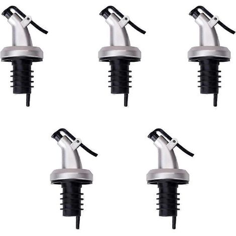 Set Mit 5 Verschlüssen Für Öl, Soße, Wein Und Essig, Küchenzubehör – 8,30 X 3,40 X 1,90 Cm
