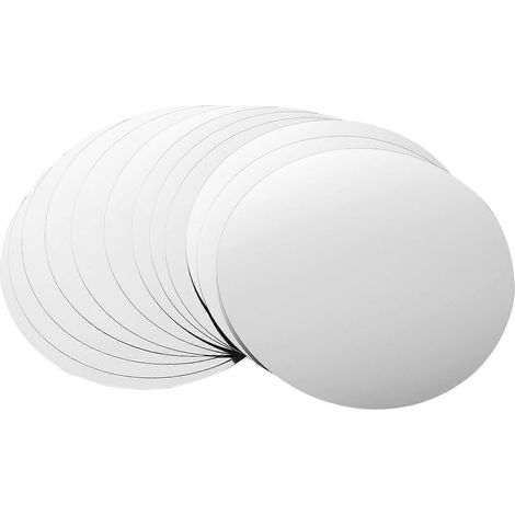 12 Aluminium-weinausgießscheiben, Tropffreie Scheiben, Ausgießer, Weinzubehör (silber) – 7,50 X 7,50 X 0,01 Cm