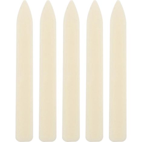 Faltwerkzeug-set Aus Kunststoff (5-teilig): Brieföffner, Papierfalter, Bastelwerkzeug. – 20,50 X 2,40 X 0,50 Cm – Beige