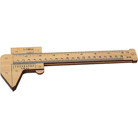 Holzschieber, Multifunktionales Holzlineal Für Schüler, Tragbares Holzlineal – 25 X 10 X 1,2 Cm
