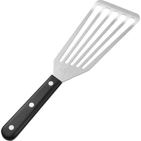 Yardwe Mehrzweckspatel Aus Edelstahl Für Grillgerichte, Steakspatel, Perforierter Fischspatel (kleine Größe)