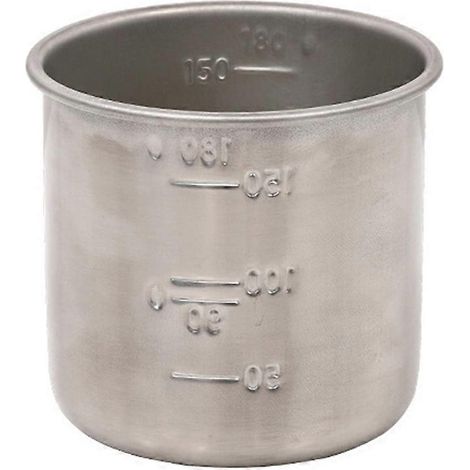 Multifunktionaler Messbecher Aus Edelstahl, Kochbehälter, Messbecher Zum Kochen (zufälliges Design) – 6,7 X 6,7 X 6 Cm – Silber