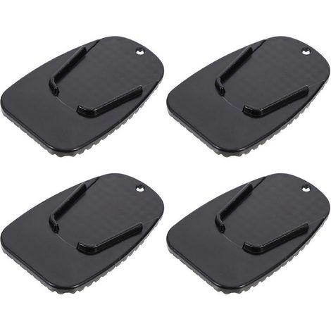 Professionelle Motorrad-seitenständerauflagen (schwarz) – 9 X 5,7 X 0,8 Cm – Schwarz
