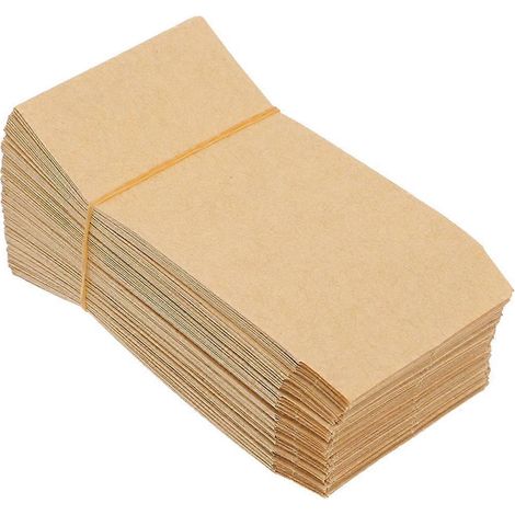 100 Braune Umschläge, Kraftpapiertüten Zum Verpacken Von Mais, Weizen Und Reis – 10 X 6 Cm