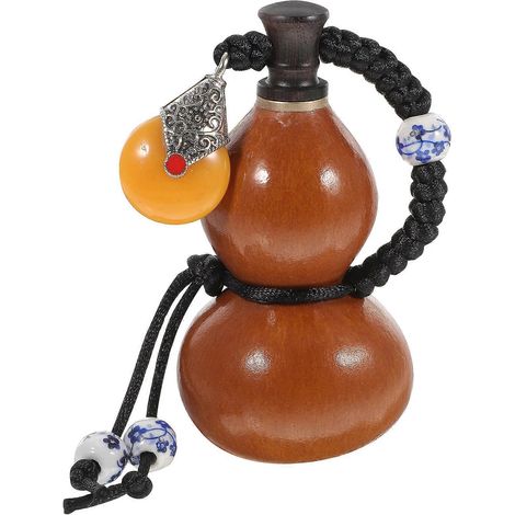 Leere Weinflasche, Kleine Kürbisflasche, Mehrzweckflasche, Dekorativer Naturkürbis – 8 X 5 Cm