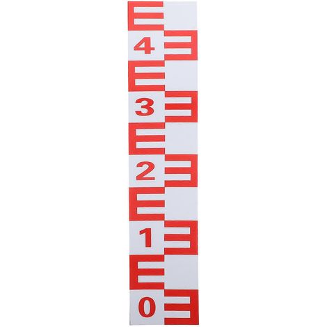 Selbstklebender Wasserstandsanzeiger, Reflektierendes Wasserstandsmessgerät – 50 X 10 Cm