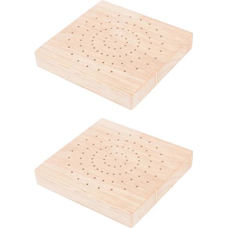 Set Mit 2 Hölzernen Lutscher-aufstellern – 10 X 10 X 1,8 Cm