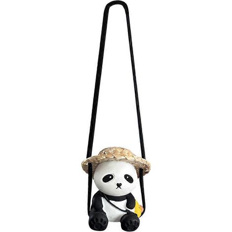 Panda-autodekoration Zum Aufhängen, Panda-rückspiegel-zubehör – 26,00 X 5,00 X 4,30 Cm