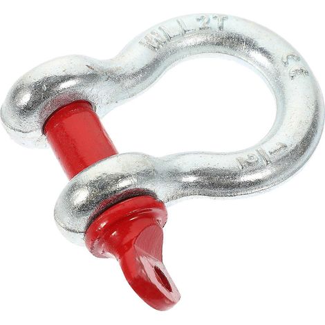 Verzinkter Schraubankerschäkel, Hochbelastbarer All-gelände-ankerschäkel 1/2" (2 Tonnen) - 8,5 X 8 Cm