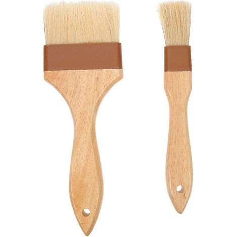 Set Mit 2 Backpinseln, Ölpinseln, Küchenpinseln, Grillpinseln Und Saucenpinseln. – 21,00 X 5,00 X 0,30 Cm