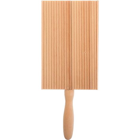 Garganelli Praktisches Gnocchi-brett Aus Holz (khaki), 1 Stück – 21,50 X 8,50 X 1,80 Cm – Khaki