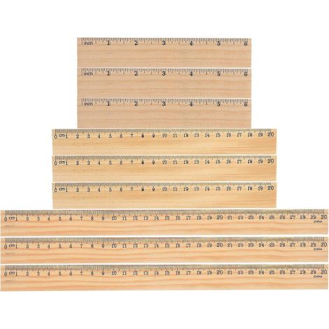 Multifunktionale Holzlineale Für Den Haushalt, Gerade Lineale Zum Malen, Holzlineale – 30,00 X 3,00 X 0,20 Cm