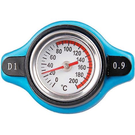 Auto-wassertankdeckel Mit Thermometer Und Wassertemperaturanzeige – 0,9 Bar (großes Modell) – 15 X 5 X 10 Cm