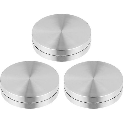 Kugellager Aus Aluminiumlegierung Für Drehteller, Backblechachse Und Drehbaren Tortenständerfuß – 3,50 X 3,50 X 1,20 Cm – Silber