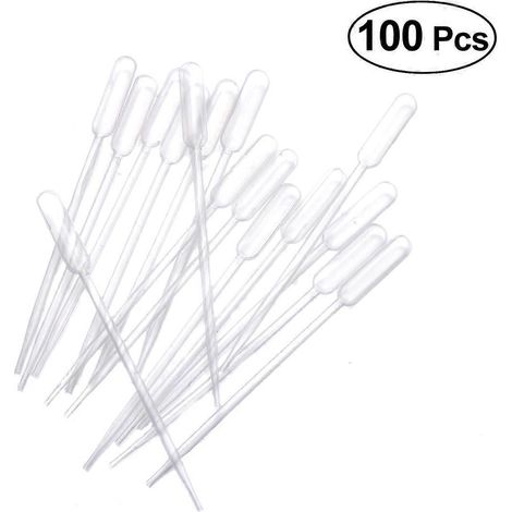 Packung Mit 100 Einweg-transferpipetten Aus Kunststoff (0,5 Ml), Graduiert Und Mit Skala, Für Ätherische Öle.