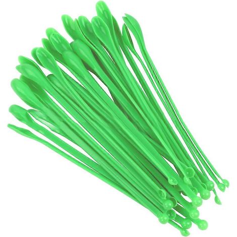 50 Kunststoff-probenlöffel, Mischspatel, Laborlöffel – 20,00 X 1,50 X 0,10 Cm – Grün