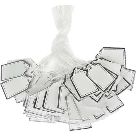 500 Kleine Preisschilder, Schmuckanhänger, Geschenkkarten, Grußkarten, Nachrichtenkarten, Stoffanhänger Für Geschäfte (farbe Zufällig) – 2,3 X 1,8 Cm