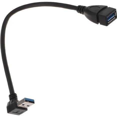 Usb-a-3.0-verlängerungskabel, 90°-winkel-usb-adapter, Rechtwinkliger Usb-adapter – 23 X 2,5 X 1,5 Cm