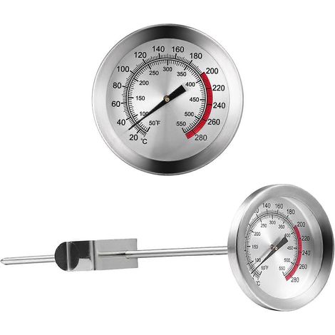Kochthermometer (1 Stück), Fleischthermometer, Lebensmittelthermometer, Edelstahlsonde, Bratthermometer