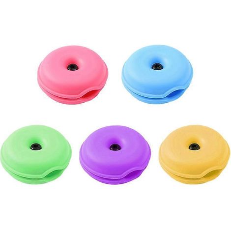 Set Mit 5 Kreativen Kabelaufwicklern In Form Von Meeresschildkröten Für Kopfhörer (farbe Zufällig) – 7,00 X 7,00 X 3,00 Cm – Farbe Zufällig