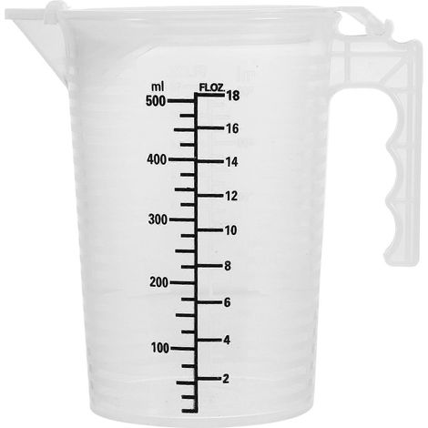 Wiederverwendbarer Messbecher Mit Großem Fassungsvermögen Für Flüssigkeiten, Backzubehör – 14,00 X 13,50 X 9,60 Cm – Transparent
