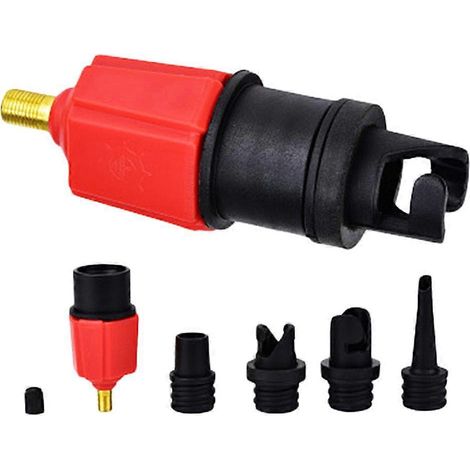Fahrzeugmontierter Elektrischer Pumpenanschlusskopf, Praktisch Und Einfach, Aus Metall, Für Kajak Oder Auto (rot) – 15 X 9 X 5 Cm – Rot